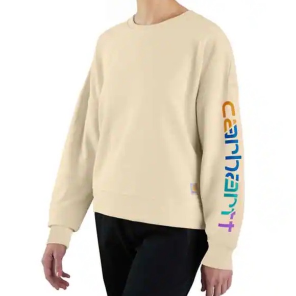 Carhartt Sweaters - Carhartt Cream Graphic Sweater